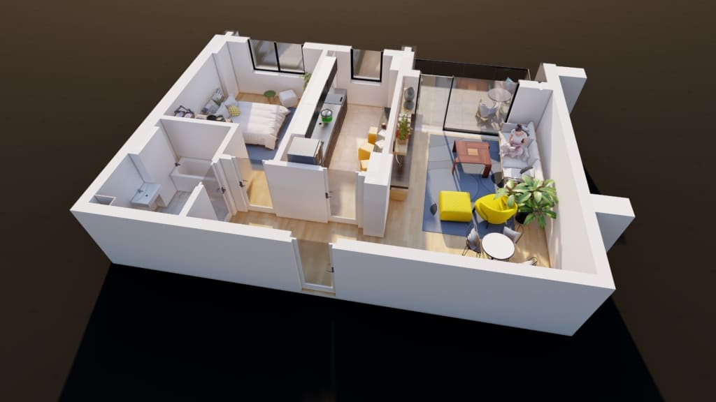 Schiță 2 din 3 — apartament E3-B5-ET1-AP1