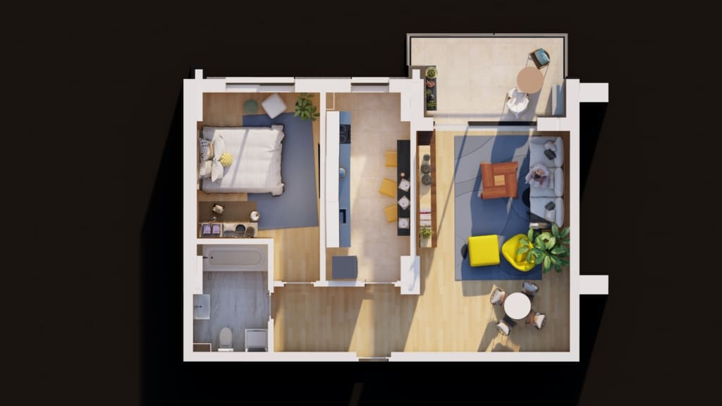 Schiță 3 din 3 — apartament E3-B5-ET1-AP1