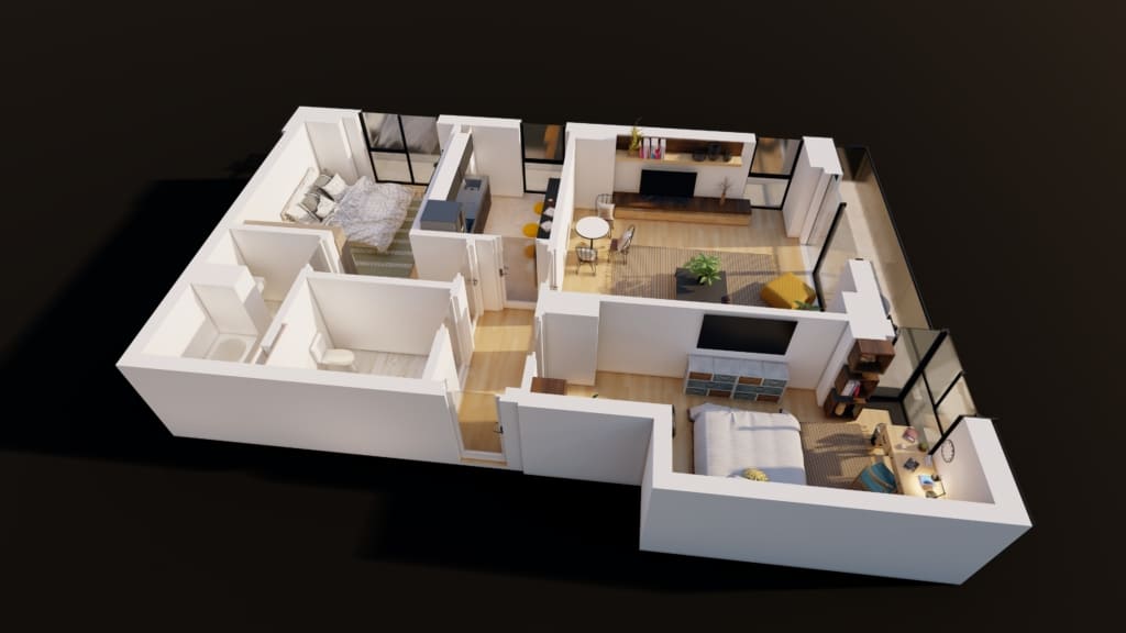 Schiță 2 din 3 — apartament E3-B5-ET1-AP2