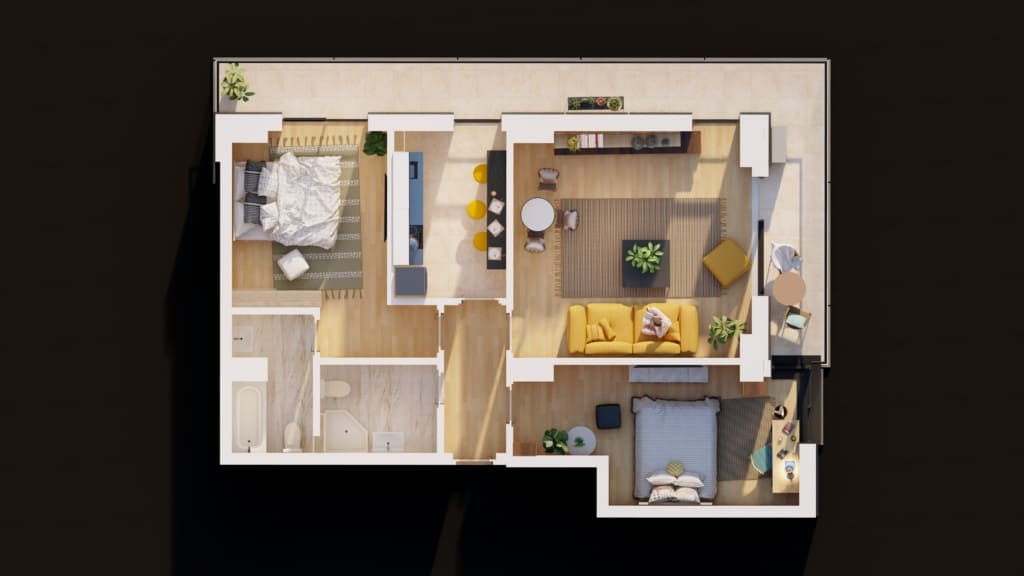 Schiță 3 din 3 — apartament E3-B5-ET1-AP2