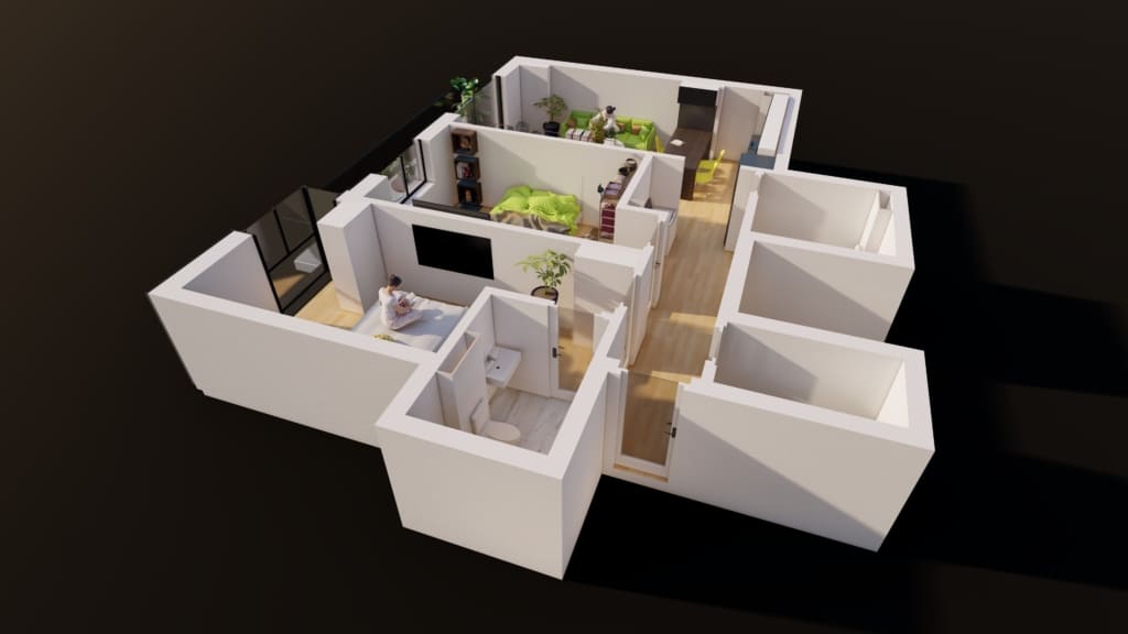 Schiță 2 din 3 — apartament E3-B5-ET1-AP3