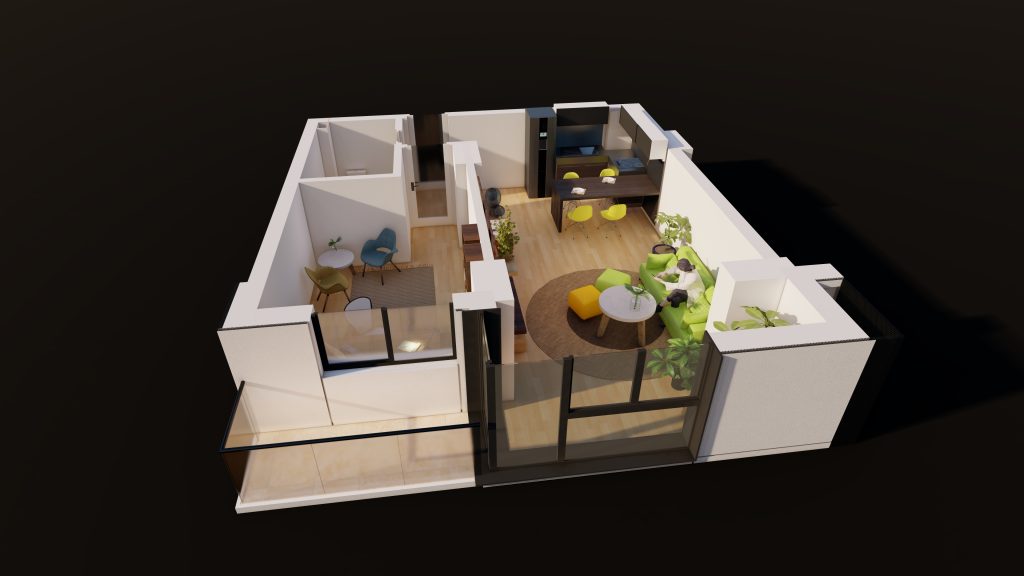 Plan apartament E3-B6-ET1-AP3, Studio