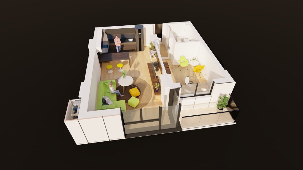 Plan apartament E3-B6-ET1-AP6, Studio