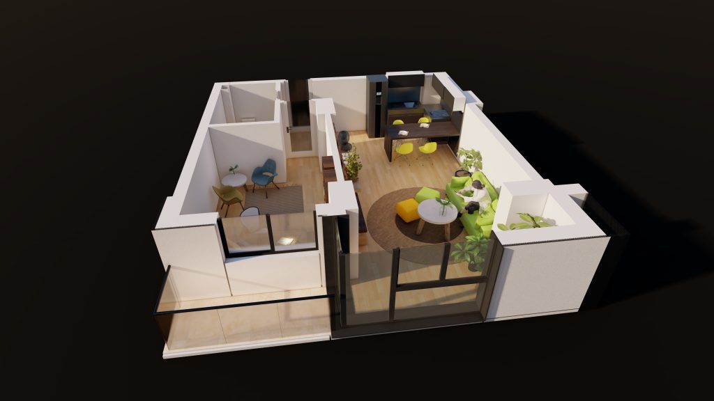 Plan apartament E3-B6-ET2-AP3, Studio