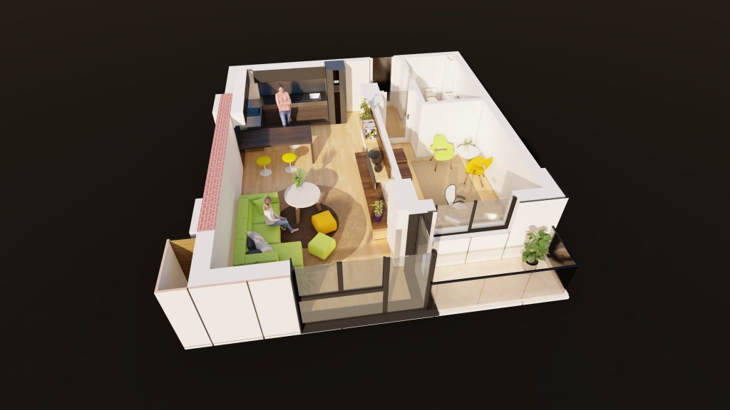 Plan apartament E3-B6-ET2-AP6, Studio